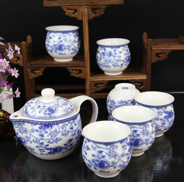 Qin Hua Ci - Whiteness Porcelain Tea Set